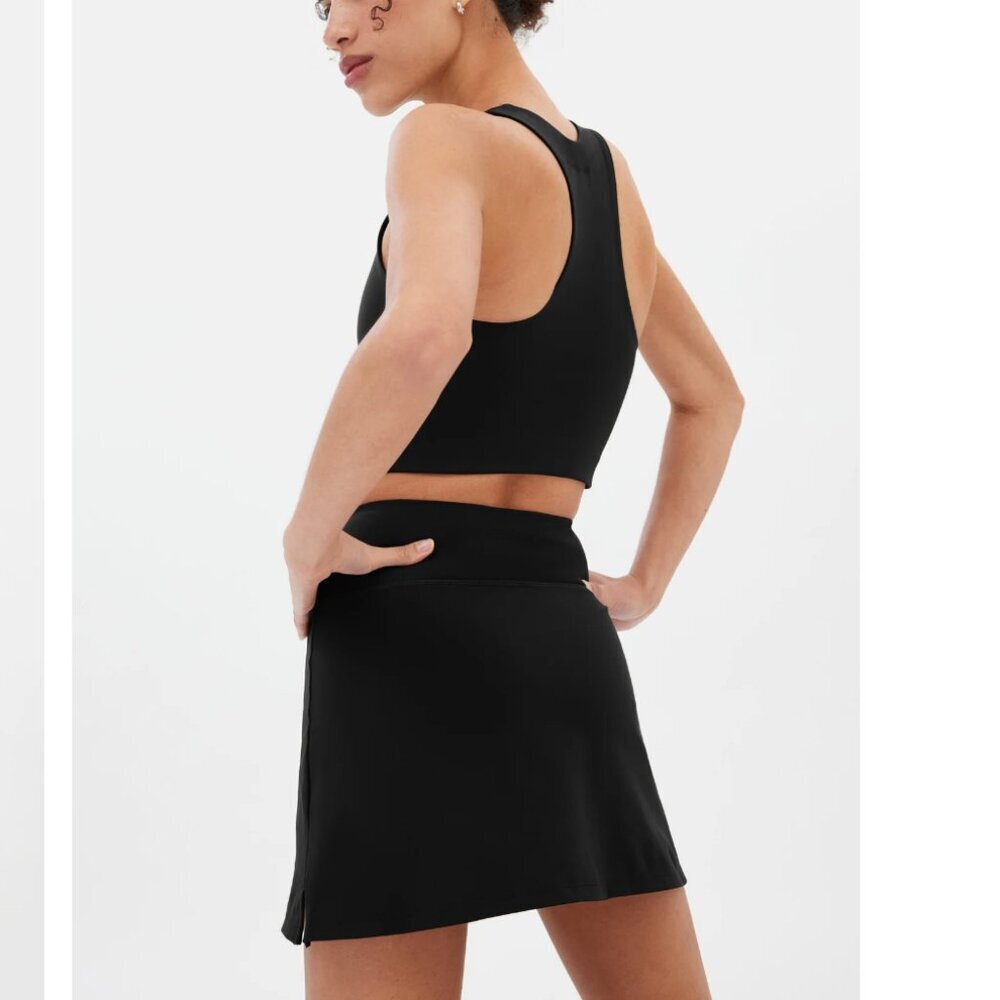 Girlfriend Collective Black Athletic Skirt